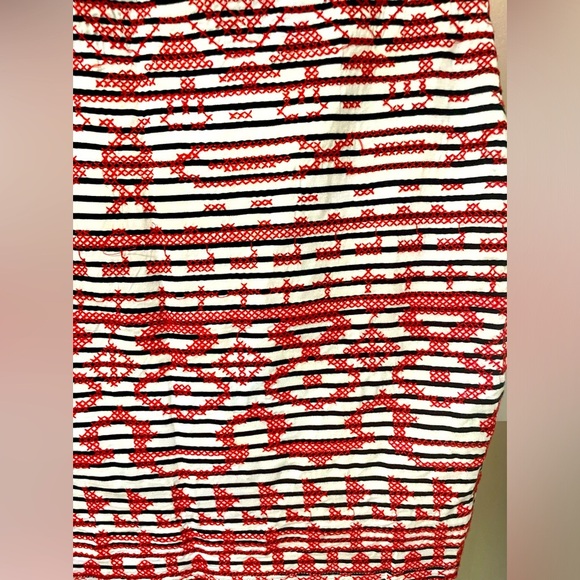 THML Red and White Mini Pencil Skirt for Night Out - Picture 4 of 7